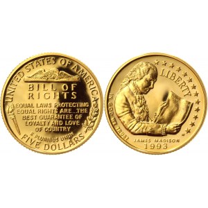 United States 5 Dollars 1993 W