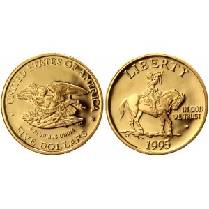 United States 5 Dollars 1995 W