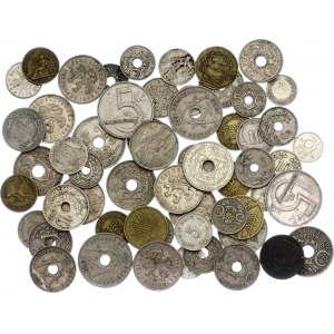 Europe Lot of 57 Coins 20th Century