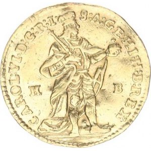 Karel VI. (1711-1740), Dukát 1738 KB Husz. 1586 3,421 g, mír. zvlněn, tém.