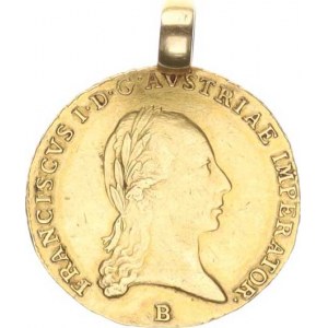 František II. (1792-1835), Dukát 1821 B (3,705 g), dobové ouško