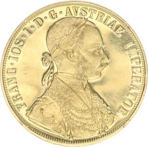 František Josef I. (1848-1916), 4 Dukát 1915 b.zn. NOVORAŽBA (13,987 g)