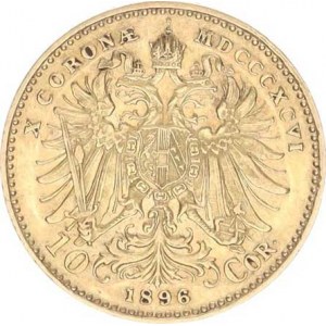 František Josef I. (1848-1916), 10 Koruna 1896 b.zn. /210.734 ks/