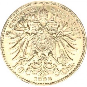 František Josef I. (1848-1916), 10 Koruna 1896 b.zn. /210.734 ks/ (3,345 g)