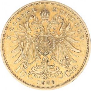 František Josef I. (1848-1916), 10 Koruna 1905 b.zn. /1,933.230 ks/