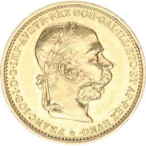 František Josef I. (1848-1916), 20 Koruna 1896 b.zn. /6,867.570 ks/ (6,78 g)