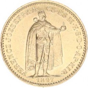 František Josef I. (1848-1916), 20 Koruna 1897 KB /1,818.671 ks/ 6,788 g