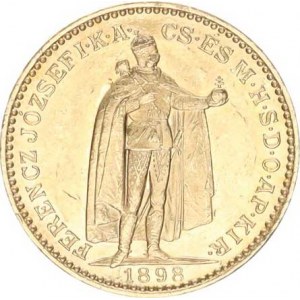 František Josef I. (1848-1916), 20 Koruna 1898 KB /1,281.373 ks/ (6,78 g)