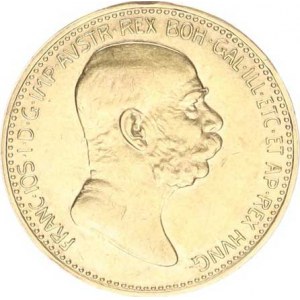 František Josef I. (1848-1916), 20 Koruna 1908 b.zn. - jubilejní /188.346 ks/ (6,773 g)