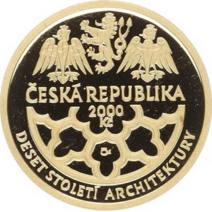 Česká republika (1993-), 2000 Kč 2001 - klášter Vyšší Brod orig. etue +certifikát