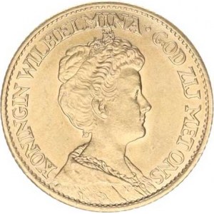 Nizozemí, Wilhelmina I. (1890-1948), 10 Gulden 1913 KM 149 6,734 g