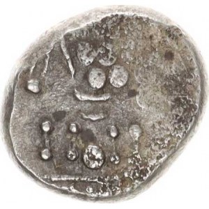 Keltové - Britania, Ag mince 18,5 mm (5,959 g), Stylizovaná hlava Apolla vpravo / Sty