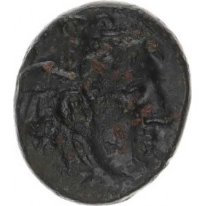 Seleukidské království, Seleukos I. (312-280 př. Kr.), AE 20, hlava Medúzy / býk zprava (5,755 g) S