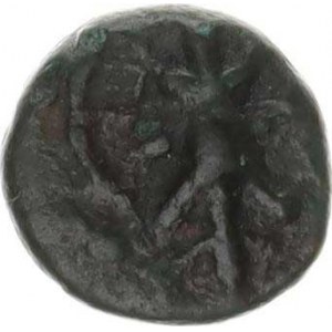 Starověké Řecko, AE 11, Vousatá hlava / ještěrka ? (2,293 g) Sear 246 ?