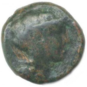 Attica - Atheny (350-262 př. Kr.), AE 13, Hlava Athény v athénské přilbě / Dvě sovy proti sobě
