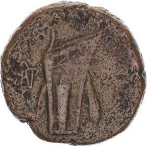 Bospor-Gorgippia, Mithradates VI. (90-60 př. Kr.), AE 25, hlava Apolla zprava / trojnožka (14,101 g
