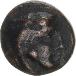 Makedonie, Amyntas III. (393-369 př. Kr.), AE 14, hlava Herakla / orel drží hada SNG ANS 100 (2,994