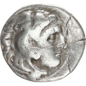 Makedonie, Alexandr III. (336-323 př.Kr.), Drachma, hlava Herakla ve lví kůži / sedící Zeus s orlem