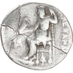Makedonie, Alexandr III. (336-323 př.Kr.), Drachma, hlava Herakla ve lví kůži / sedící Zeus s orlem