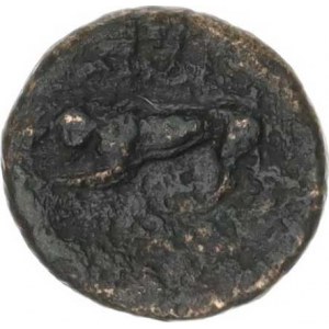 Makedonie, Kassander (305-297 př. Kr.), AE 16, hlava Herakla / kráčející lev minc. Pella nebo Amphi