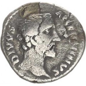 Antoninus Pius (138-161), Denár, stojící orel vpravo CONSECRATIO