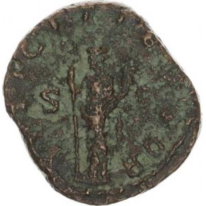 Gordianus III. (238-244), Sestertius, stoj.Felicitas drží dlouhý caduceus a roh hojnosti