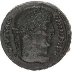 Constantinus I. (306-337), AE 19, ve věnci VOT XX, DN CONSTANTINI MAX AVG, v úseči