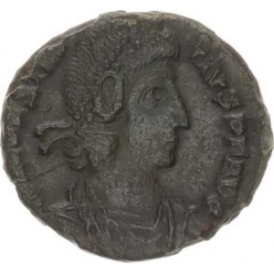 Constantius II. (324-361), AE 18, voják poráží jezdce FEL TEMP REPARATIO minc.