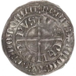 Francie, Filip IV. (1285-1314), Tourský groš b.l., kříž, dvojitý opis / styliz. hrad, opis, kruh