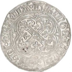 Sasko - Míšeň, Friedrich II. s manželko Markétou (1457-1463), Mečový groš, minc. Colditz, mm. P. Sc