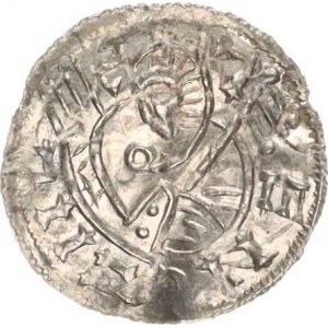 Břetislav I. (1037-1055), Denár C - 308 (0,854 g), zprohýbaný