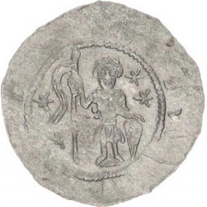 Vladislav I. (1109-1125), Denár C - 532 var.: 4 hvězdy, pár písmen vyraženo
