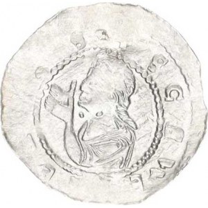 Vladislav I. (1109-1125), Denár C - 556 var.: tečka pod bradou (0,887 g), mírně nedor.