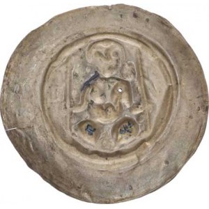 Václav I. (1230-1253), Brakteát velký C -; Fiala XXV / 6 (0,942 g)