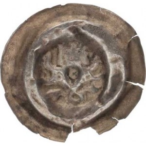 Václav II. (1278-1305), Brakteát střední C - 872, mír. vylom. okraj