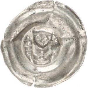 Václav II. (1278-1305), Brakteát střední C - 961 (0,442 g) RR, napr. hr., ohlý