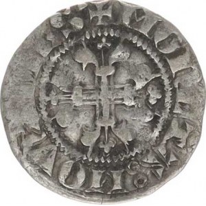 Václav I. (1353-1383) v Lucembursku - bratr Karla IV., Esterlin b.l., minc. Montmédy, čtyřdílný zna