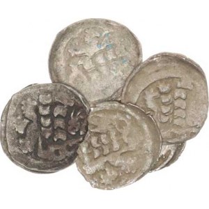 Jiří z Poděbrad (1460-1471), Kruhový peníz se lvem (6x) Rad. I/21 6 ks - varianty