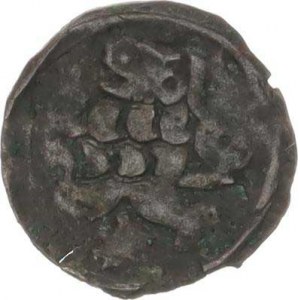 Jiří z Poděbrad (1460-1471), Kruhový peníz se lvem, patina
