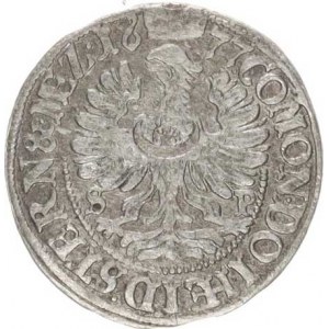 Würtemberg-Olešnice, Sylvius Friedrich (1668-1697), 3 kr. 1677 SP, Olešnice-Pfaler Sa 226/58 var.:
