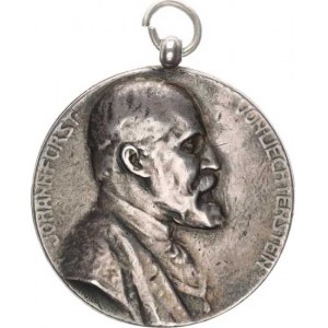 Liechtenstein, Johann II. (1858-1929), Medaile 1910, k 70. výročí narození od Rakouské společnosti