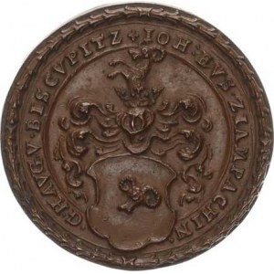 Pavel Sixt Trautson (1550-1621) - Johana ze Žampachu a Haugvic, Medaile 1589, oboustranně rodové er