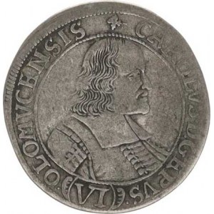 Olomouc, Karel II. Liechtenstein (1664-1695), VI kr. 1674 zn. špice SV 342 B4/C1