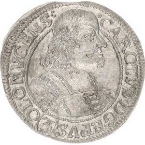 Olomouc, Karel II. Liechtenstein (1664-1695), 3 kr. 1670, zn.špice, var.:široké poprsí S-V 326 G1/C