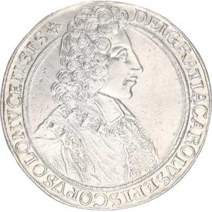 Olomouc, Karel III. Lotrinský (1695-1711), Tolar 1704 SV 574 (24,886 g)