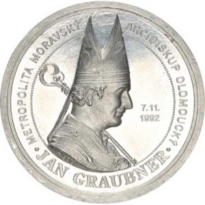 Olomouc, Jan Graubner (1992-), Pamětní medaile k 10. výr. inaugurace, A: Poprsí s mitrou a berlo