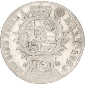 Trier - arcibisk., Johann Philipp (1756-1768), 10 Kreuzer 1763 GM, minc.m. Martinengo KM 320 R