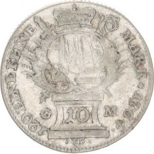 Trier - arcibisk., Johann Philipp (1756-1768), 10 Kreuzer 1764 GM-EG, minc.m. Martinengo KM 320 R