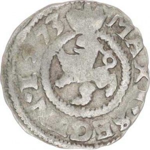 Maxmilian II. (1564-1576), Bílý peníz 1573, K.Hora-Šatný+Vodolínský