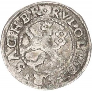 Rudolf II. (1576-1612), Malý groš 1591, Č.Budějovice-Mattighofer HN 27 bez teček v av.